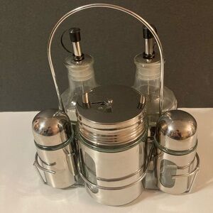 Parini 6-piece Stainless Steel Condiment Set
